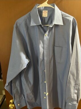 Brooks Brothers Light Blue Dress Shirt with Spread Collar